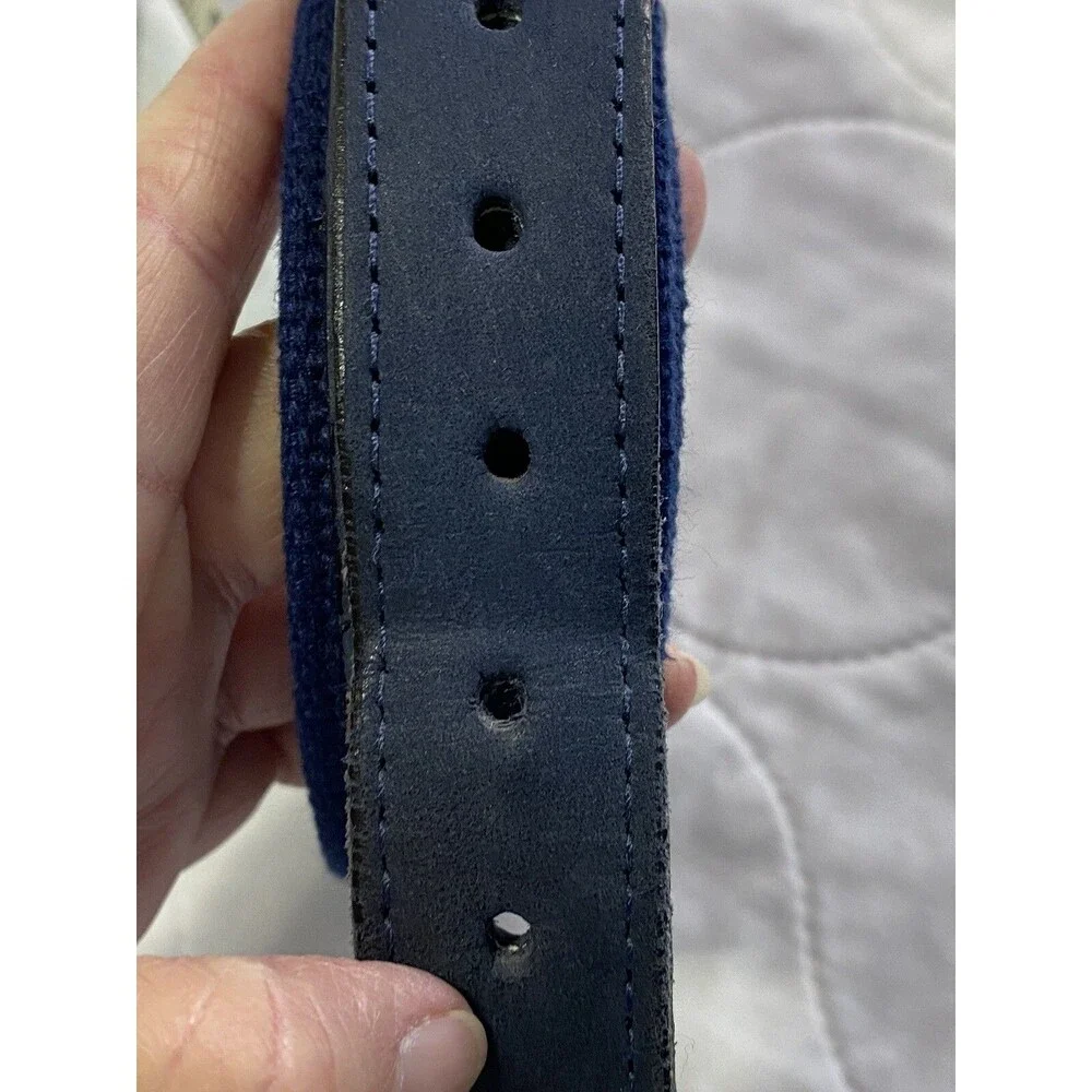 Zeppelin Mens Belt Size 34 Navy Leather Boating SEA RAY BOATS